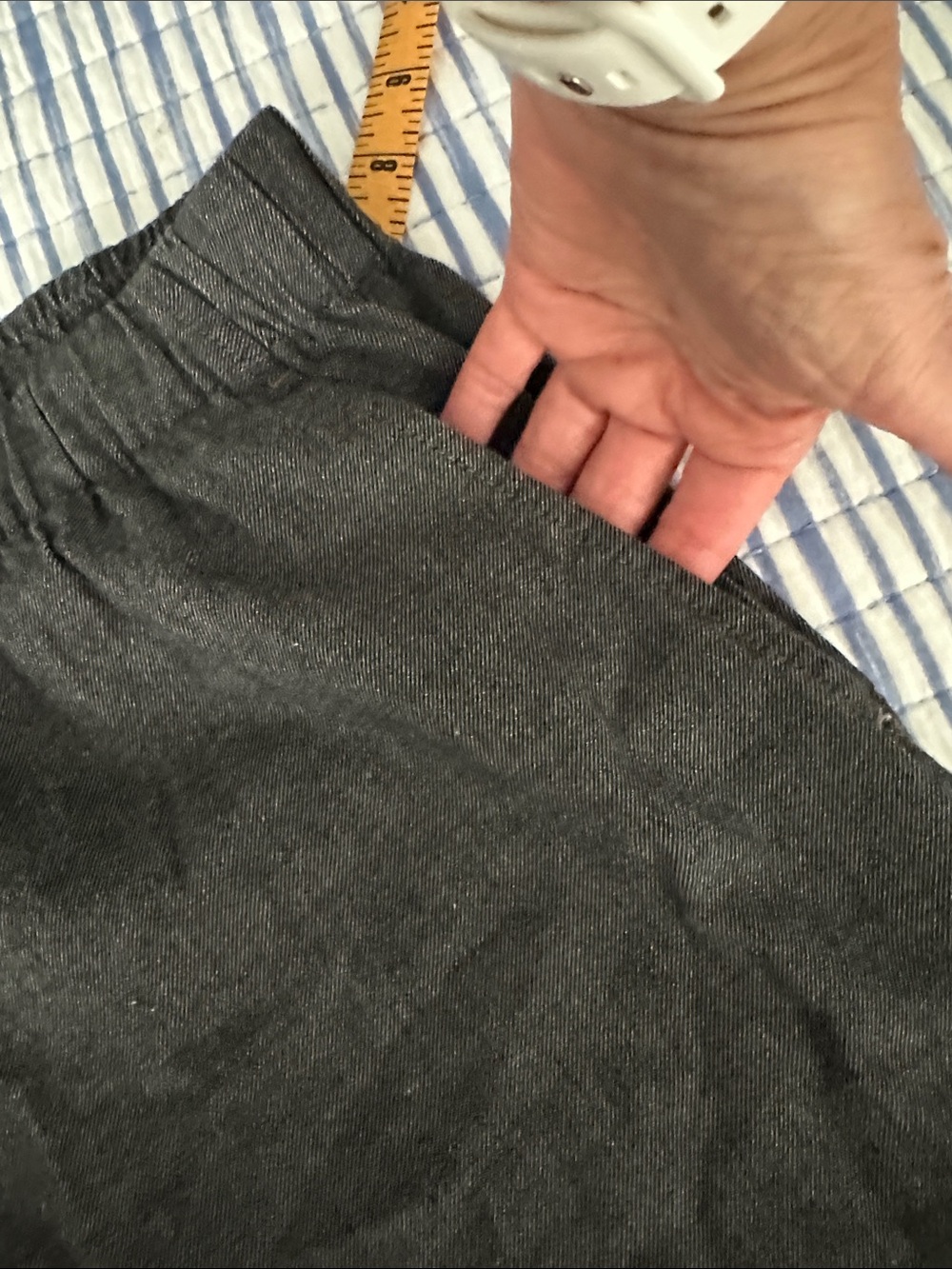 Eileen Fisher Dark Gray Pull on Pants Size Medium - Picture 9 of 9